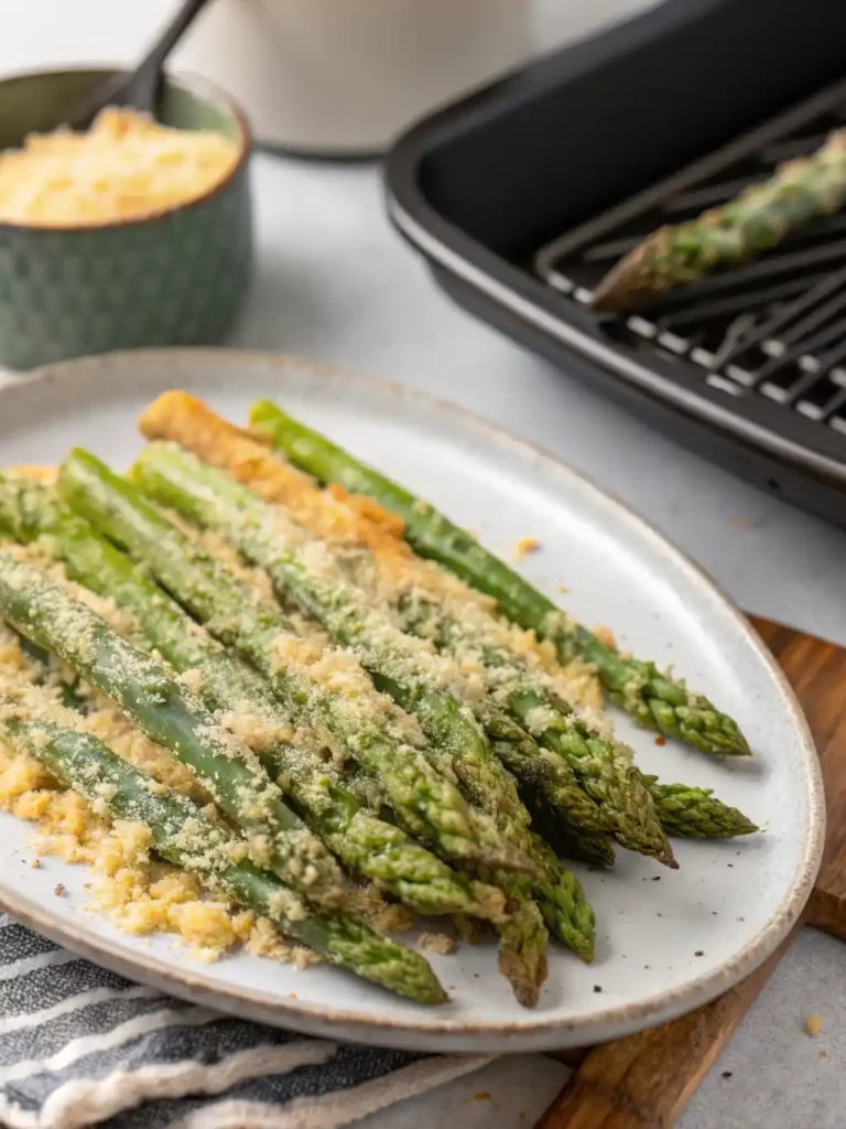 Quick air fryer asparagus parmesan: Perfect Side! 17 Serving air fryer asparagus parmesan
