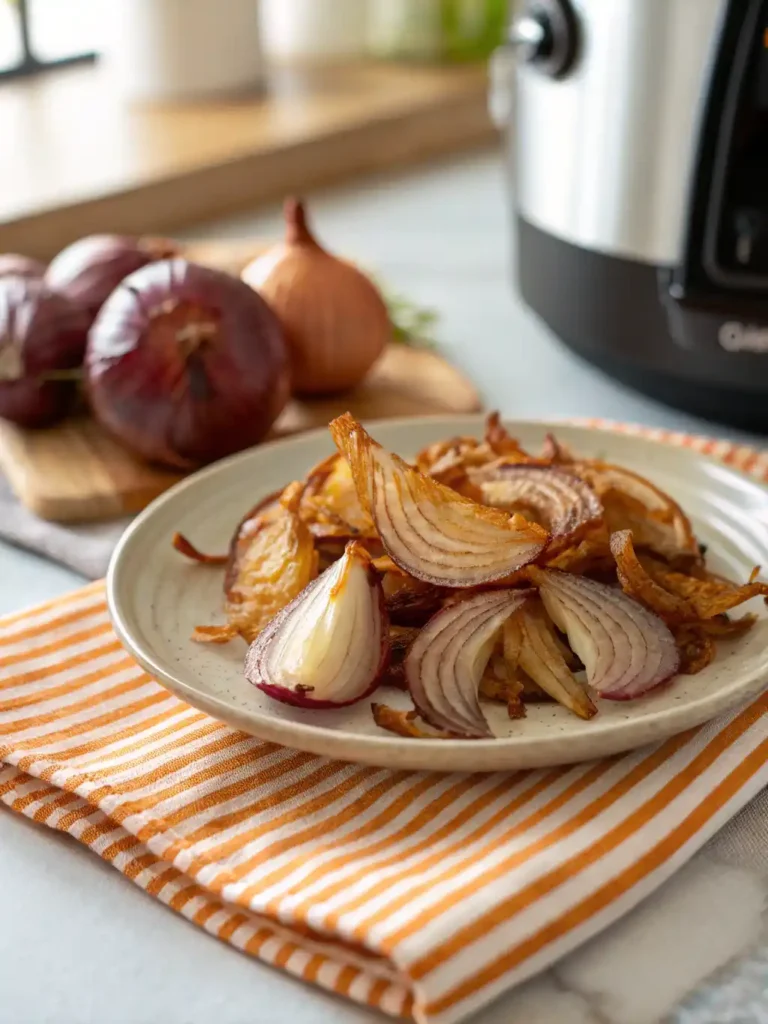 Amazing Air Fryer Onion Petals 28 air fryer onion petals served