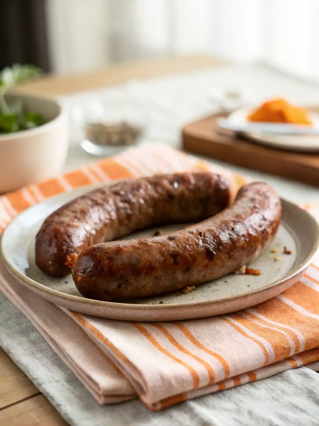 Perfect Beef Sausage in Air Fryer: Quick Meal! 15 Beef sausage in air fryer recipe with perfectly cooked beef sausages served golden and crispy.