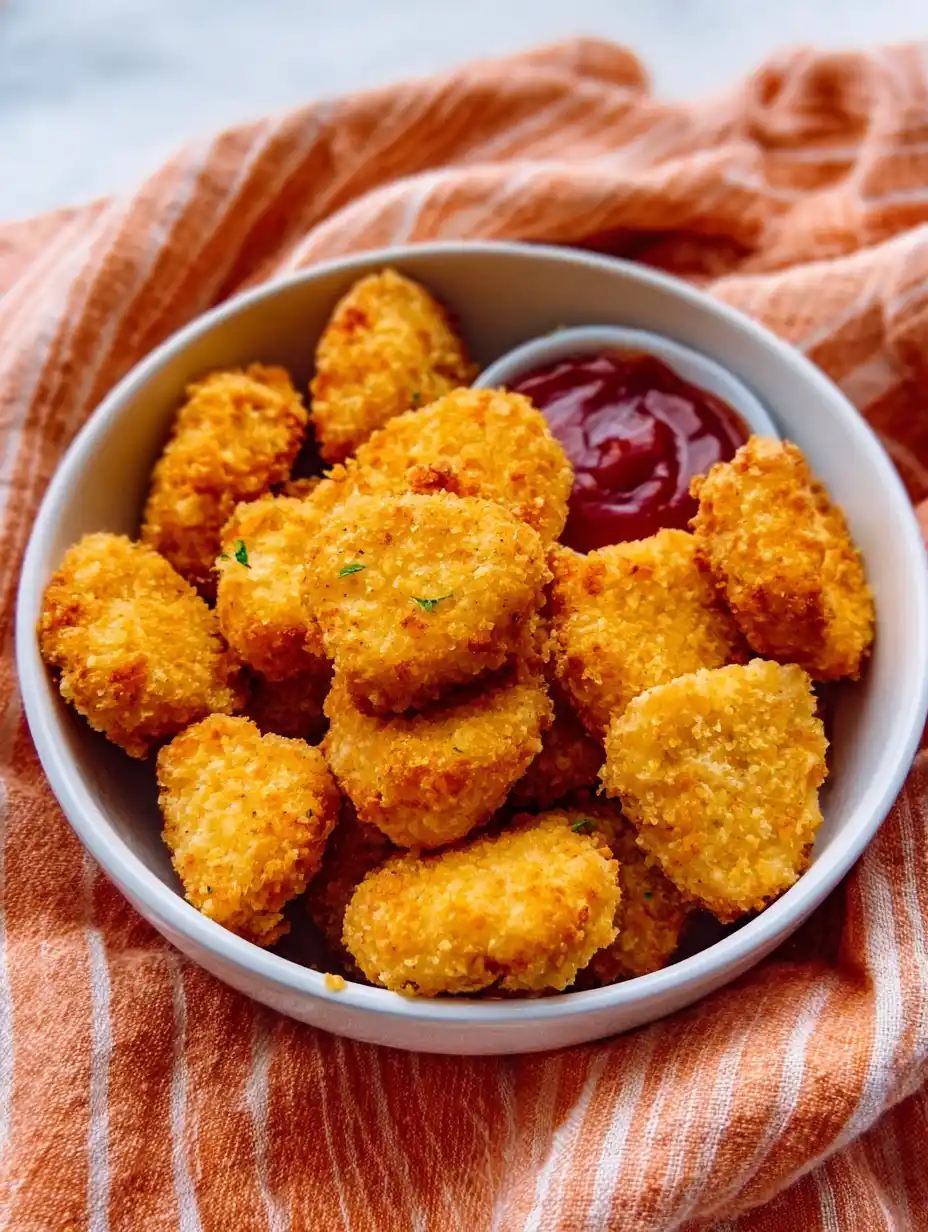 Homemade Ground Chicken Nuggets Air Fryer Recipe (Healthy & Easy) 27 ground chicken nuggets air fryer served
