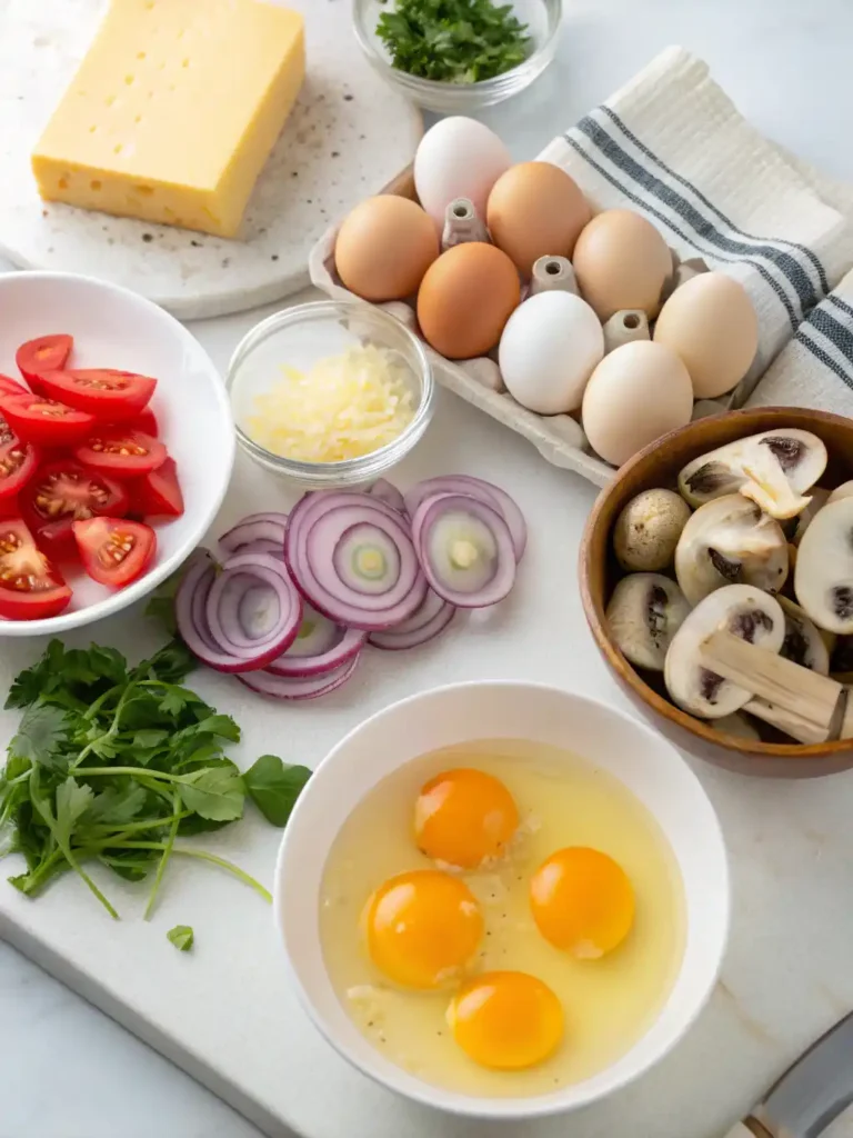 Easy Air Fryer Omelet Recipe – Fluffy, Fast & Protein-Packed 26 air fryer omelet ingredients