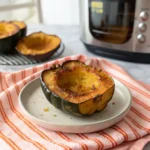 Air fryer acorn squash served golden and tender