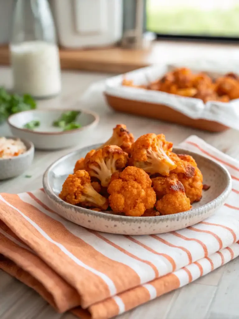 Irresistible Air Fryer Buffalo Cauliflower Recipe 25 Crispy air fryer buffalo cauliflower bites