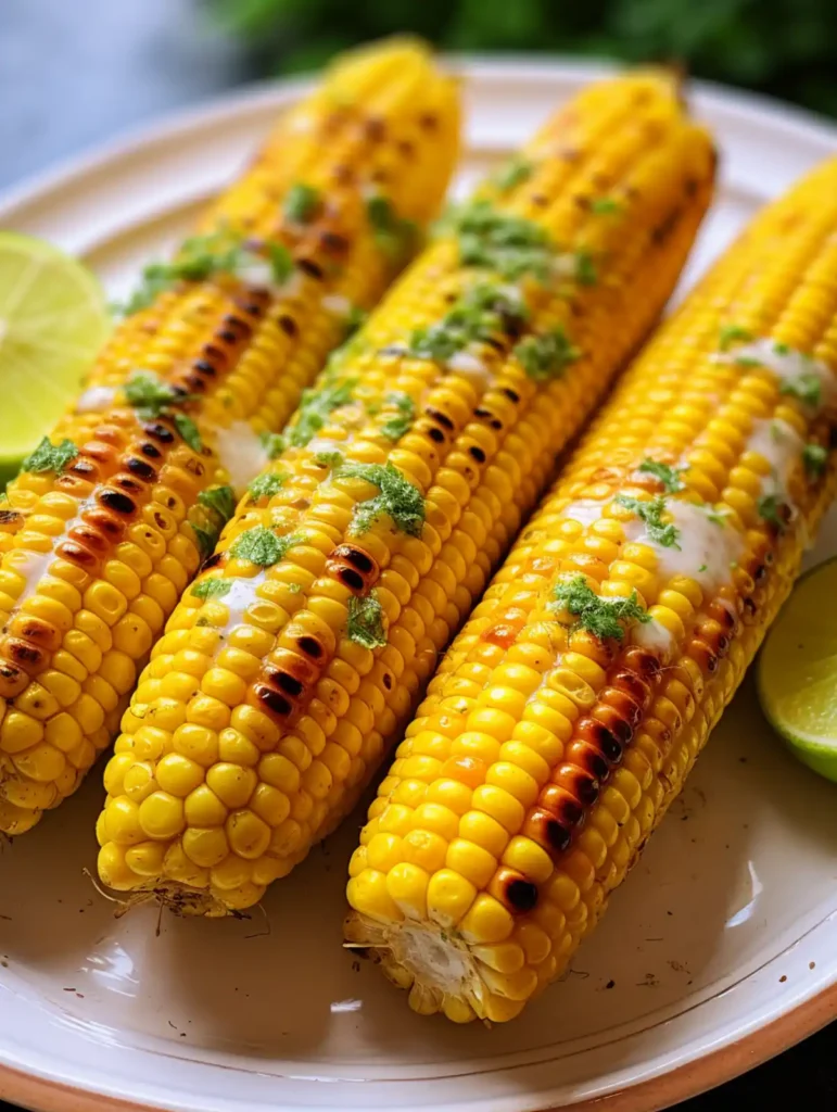 15 Minutes Air Fryer Corn on the Cob – Quick & Juicy 25 Golden air fryer corn on the cob close up