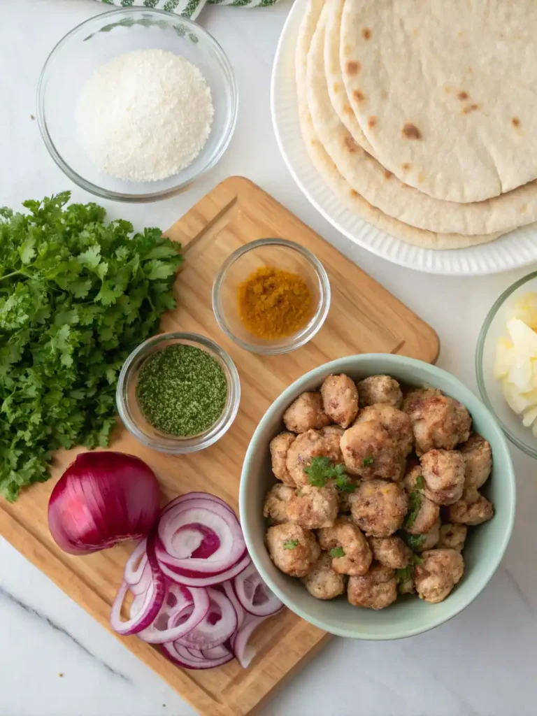 Air Fryer Chicken Shawarma Meatballs 26 Ingredients for air fryer chicken shawarma meatballs recipe