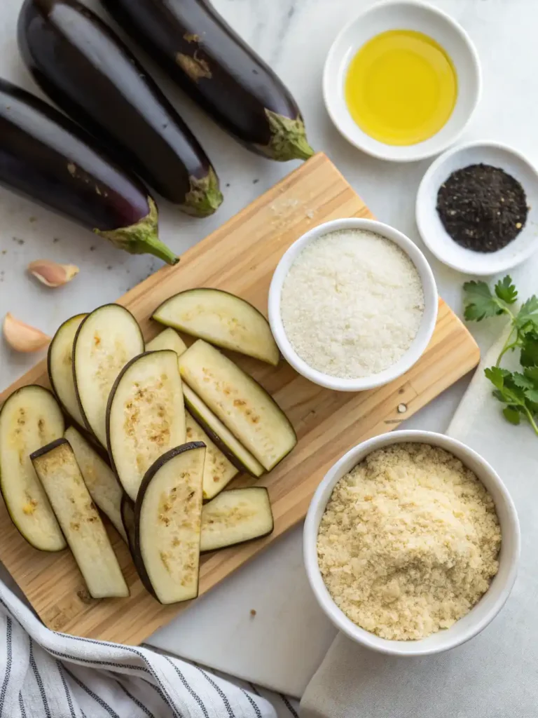 20 Minutes Air Fryer Eggplant Fries – Crispy & Healthy 26 Fresh ingredients for air fryer eggplant fries recipe