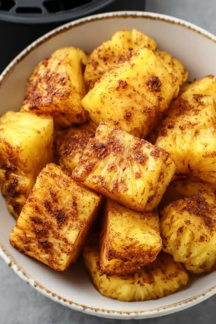 Easy Air Fryer Pineapple – Perfect Appetizer or Side Dish 27 Air fryer pineapple served
