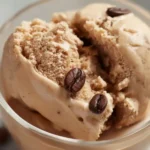 Creamy Ninja Creami coffee ice cream in a bowl