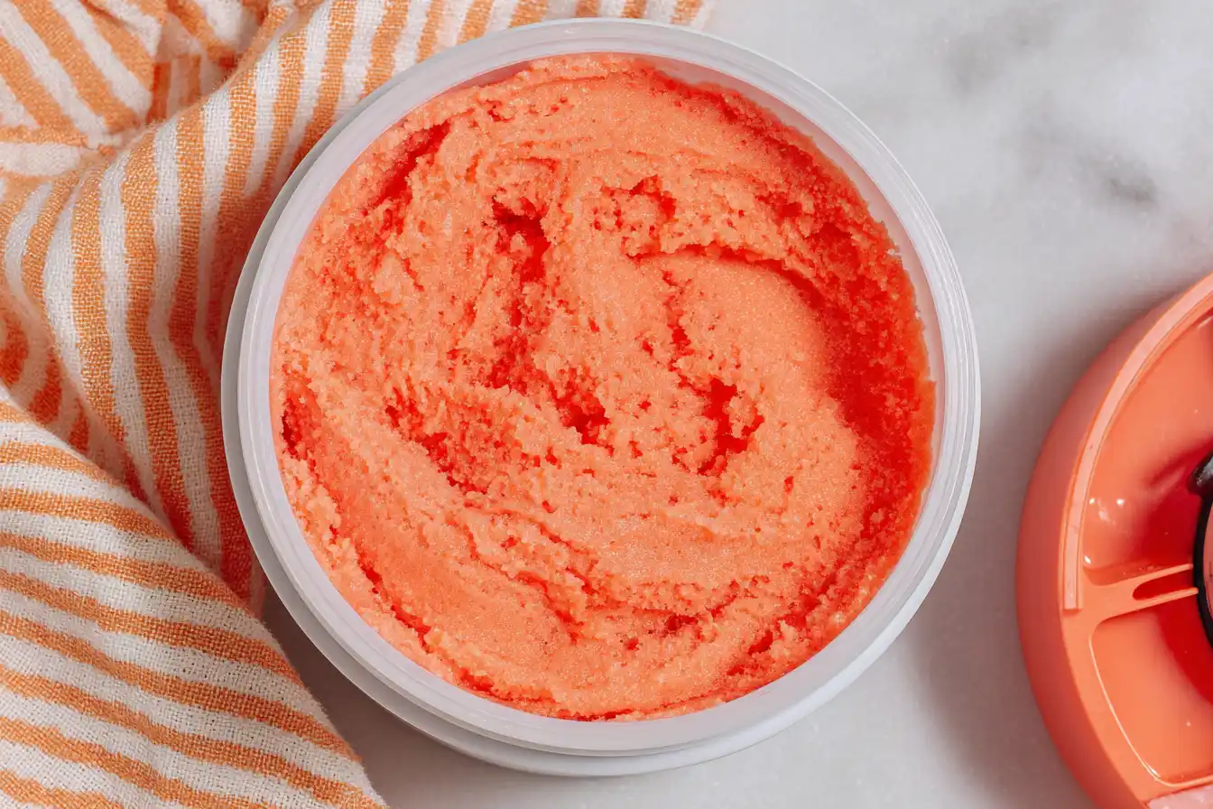 Ninja Creami Watermelon Sorbet 27 Refreshing Ninja Creami watermelon sorbet in a bowl