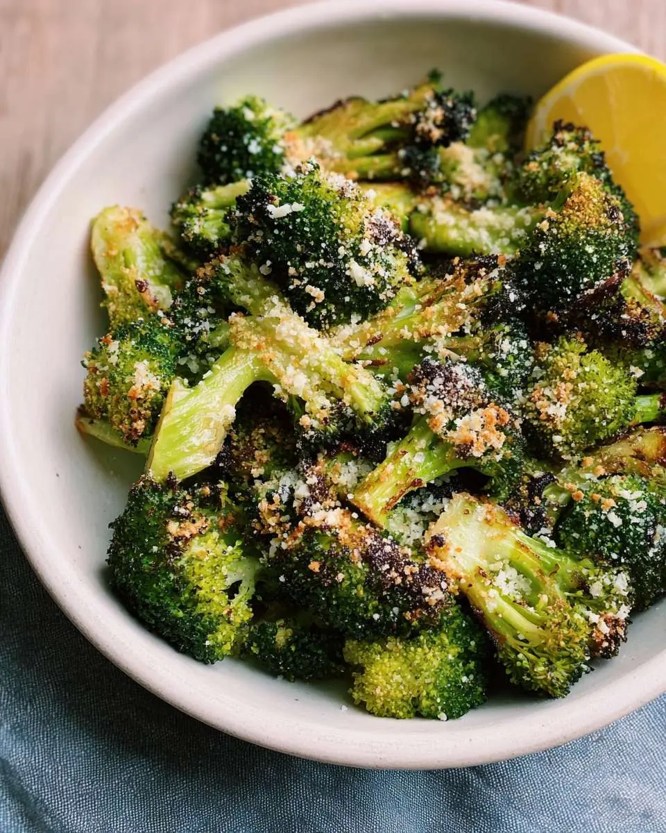 air fryer parmesan broccoli recipe 1
