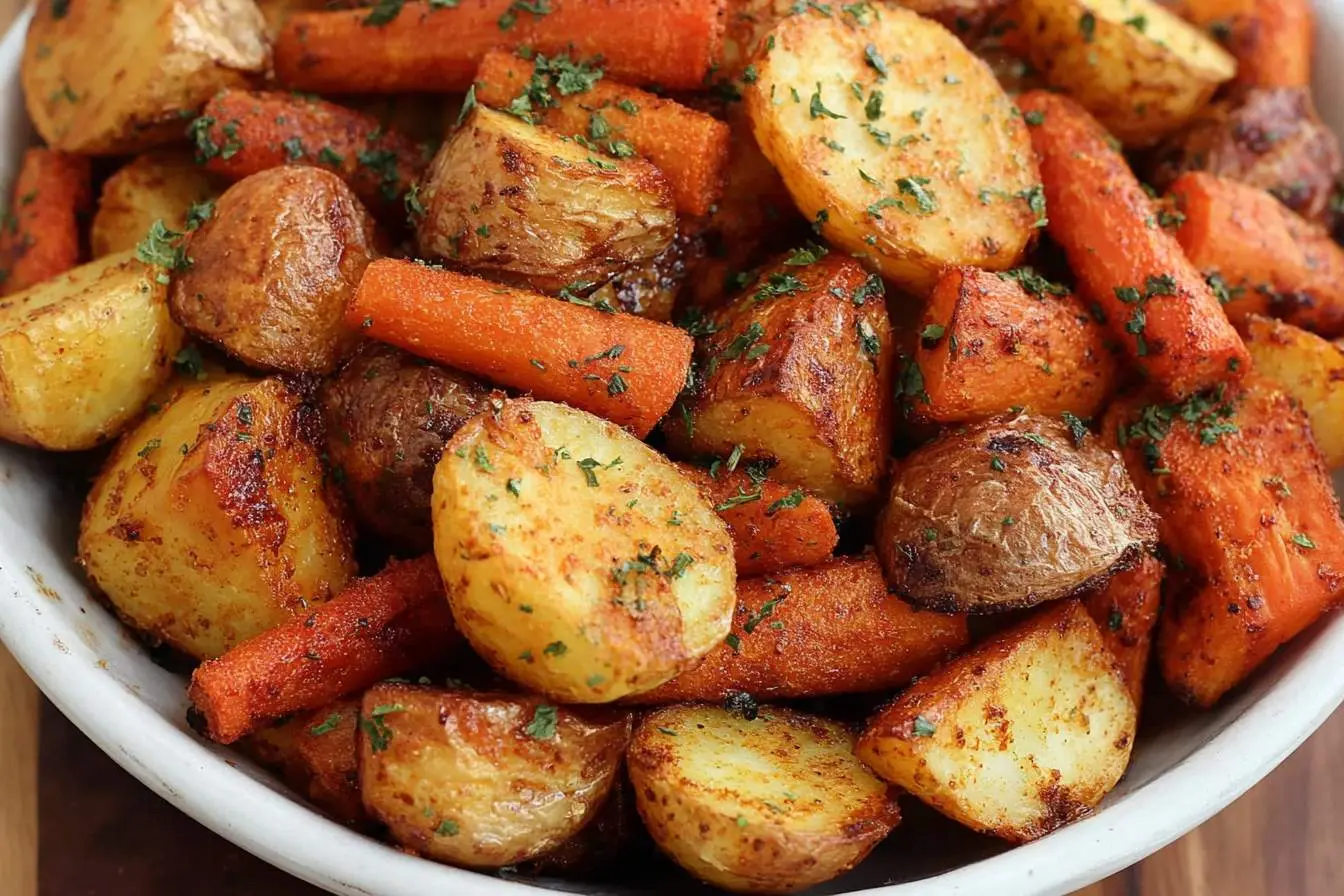 air fryer potatoes and carrots 1