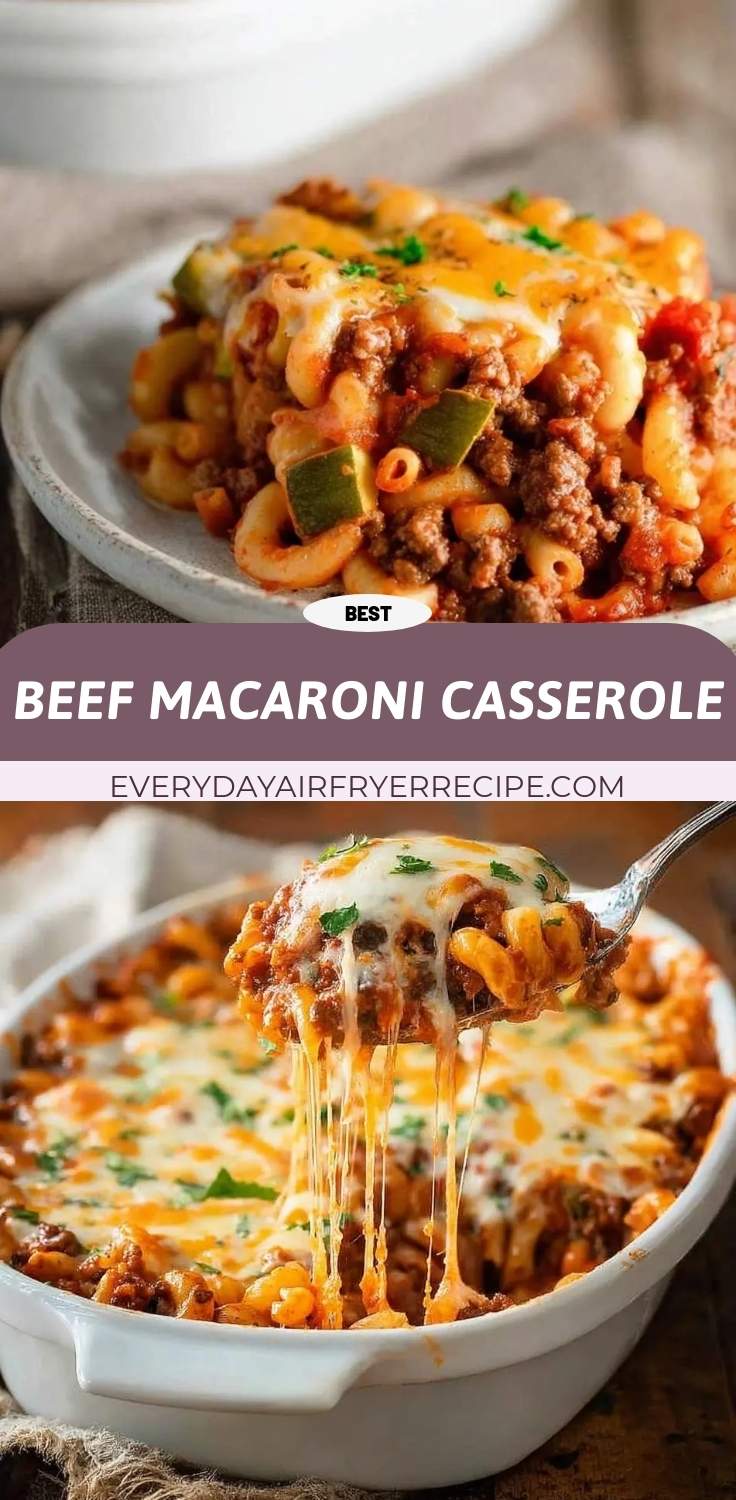 beef macaroni casserole pinterest