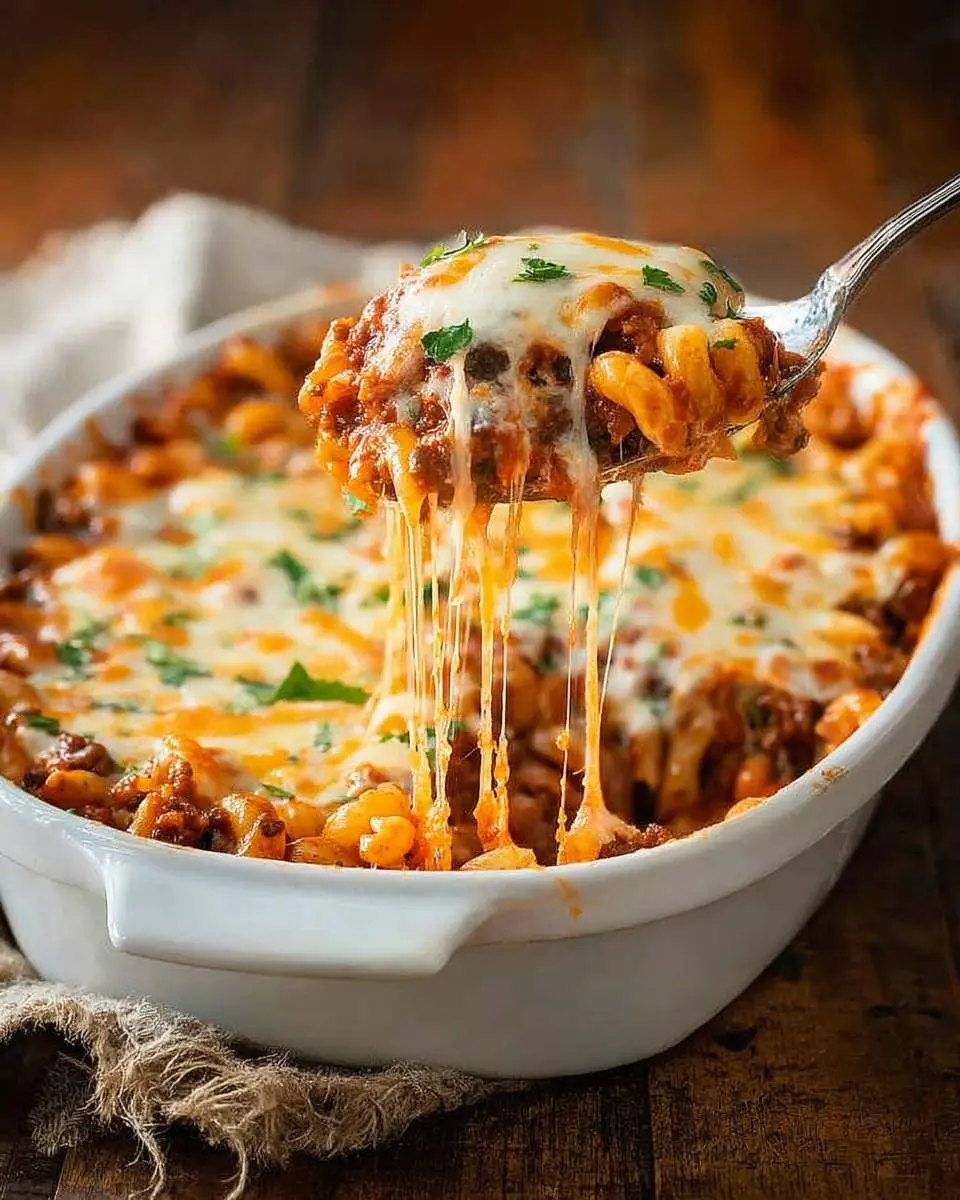 beef macaroni casserole