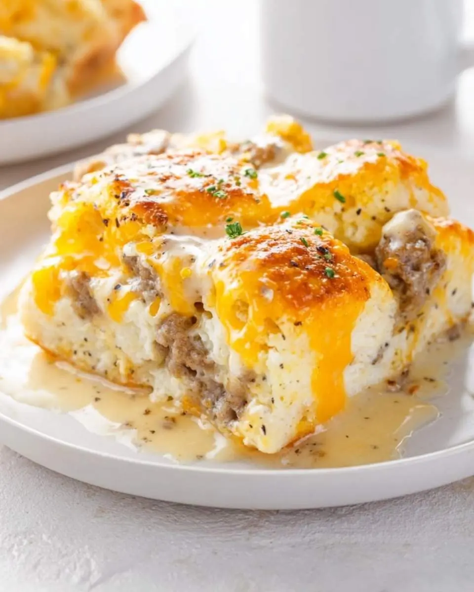 biscuits and gravy breakfast casserole recipe