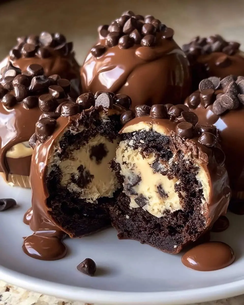 brownie cookie dough bombs recipe