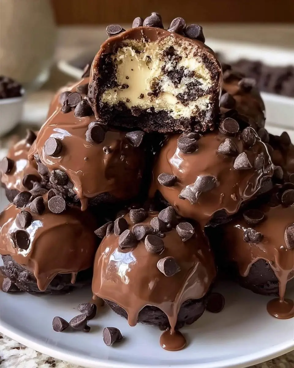 brownie cookie dough bombs