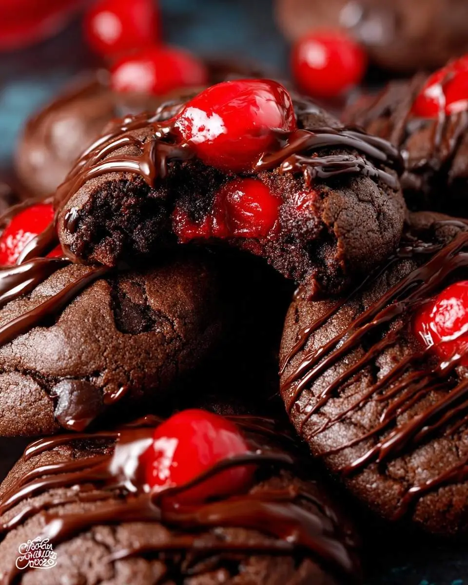 chocolate cherry cookies recipe