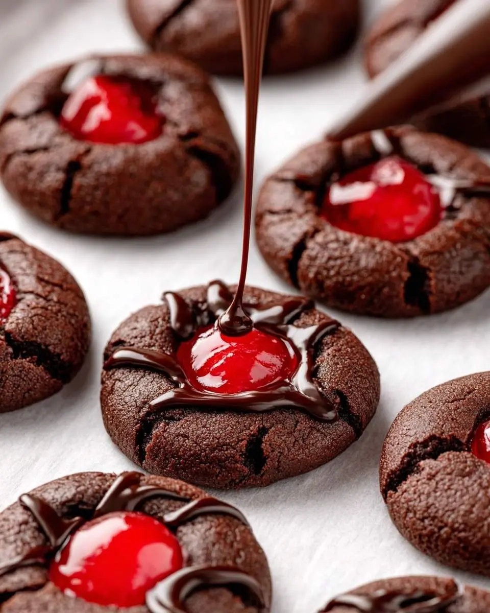 chocolate cherry cookies