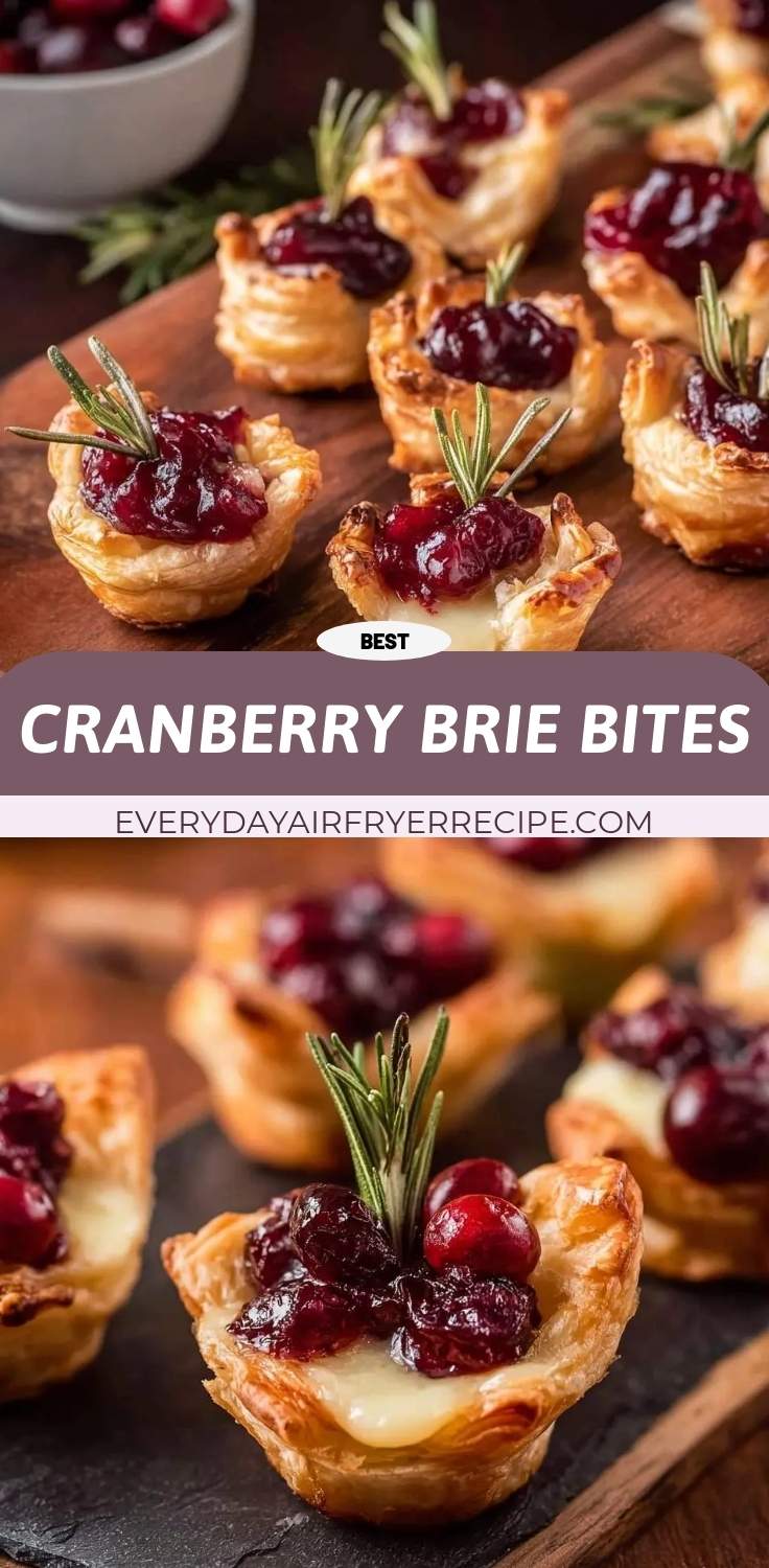 cranberry brie bites pinterest