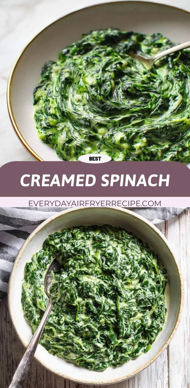 creamed spinach pinterest