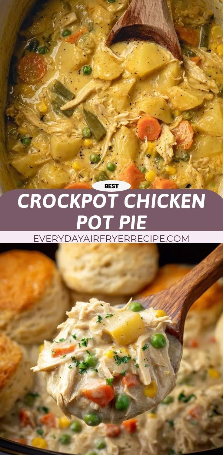 crockpot chicken pot pie pinterest