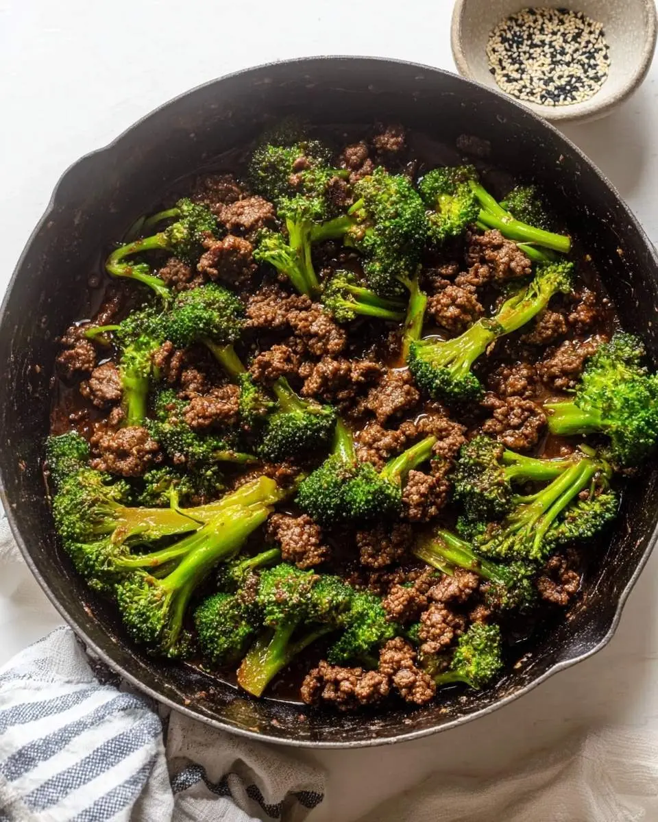ground beef and broccoli recipe