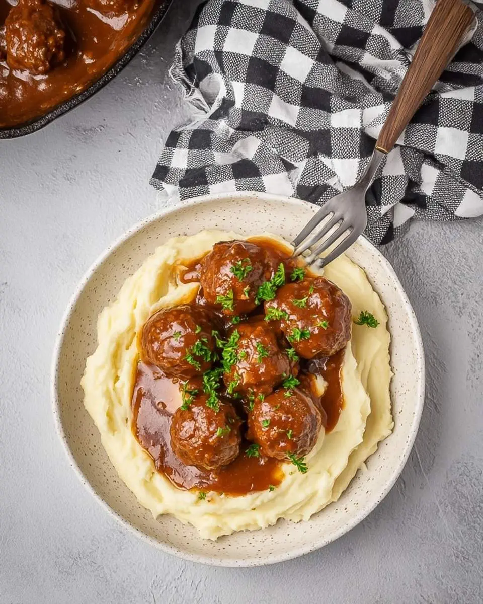 meatballs and gravy
