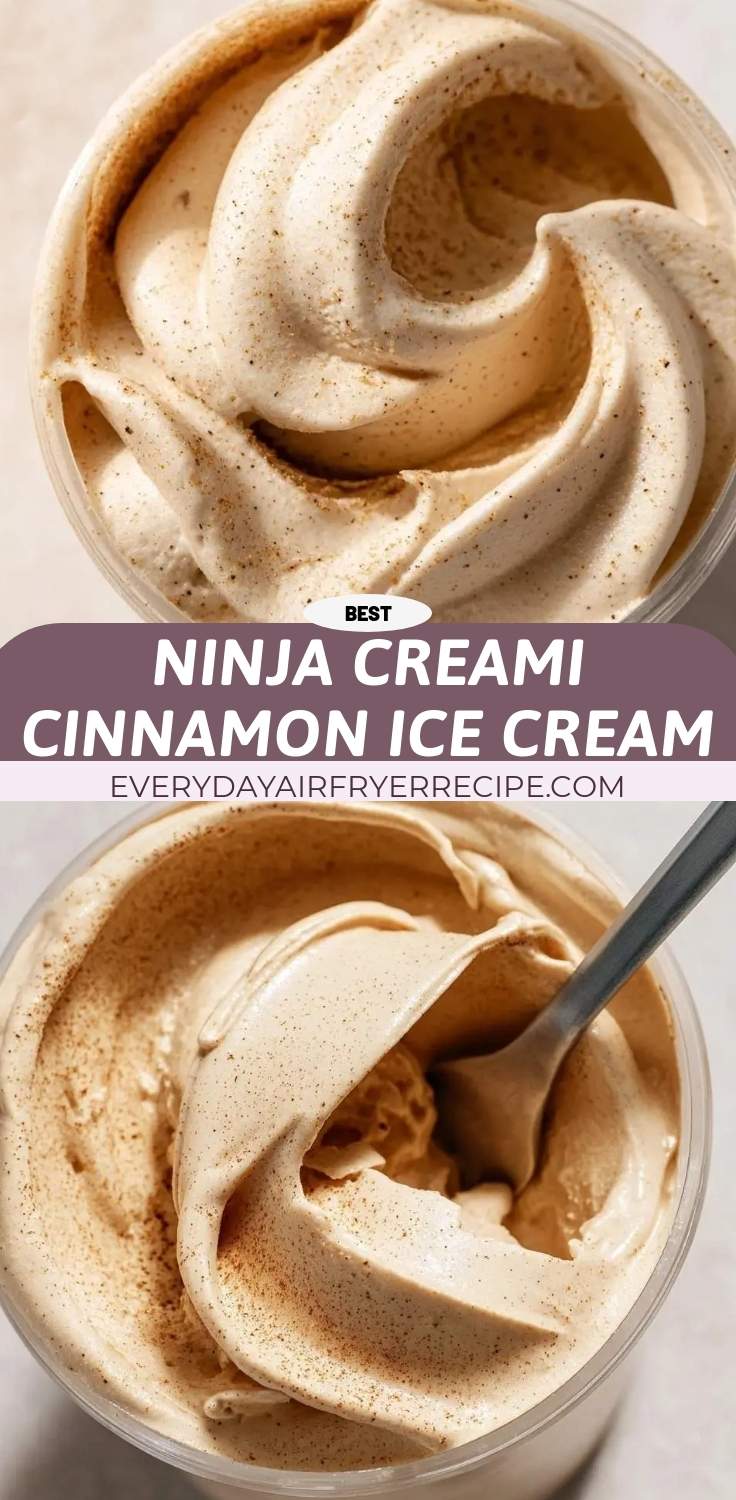 ninja creami cinnamon ice cream pinterest