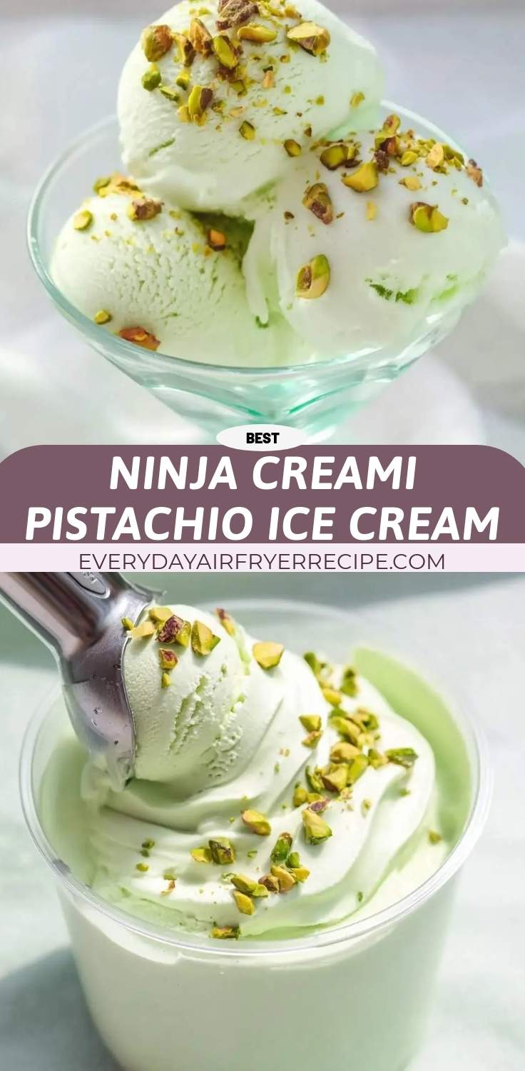 ninja creami pistachio ice cream pinterest