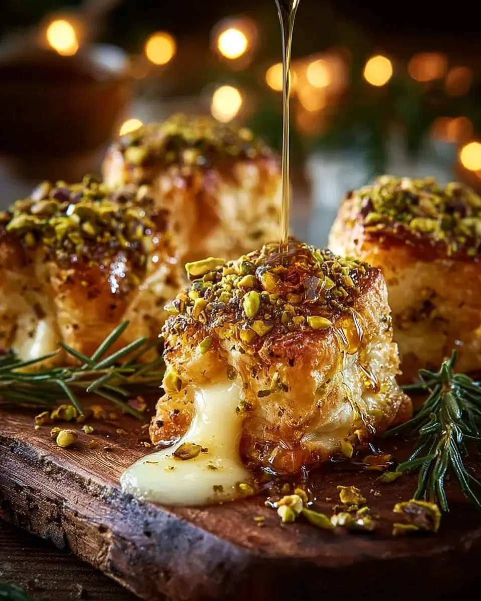 pistachio crusted brie bites recipe