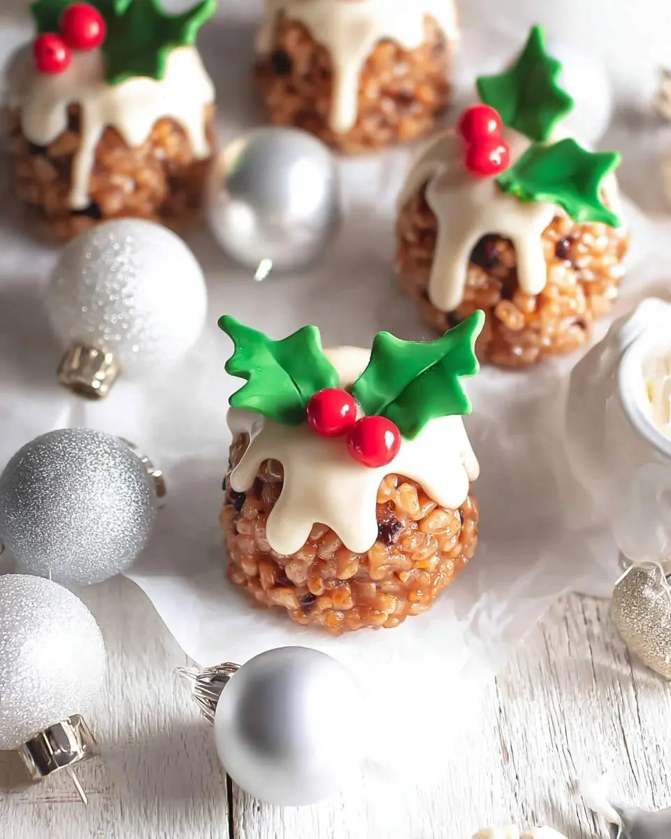 rice krispie christmas puddings recipe