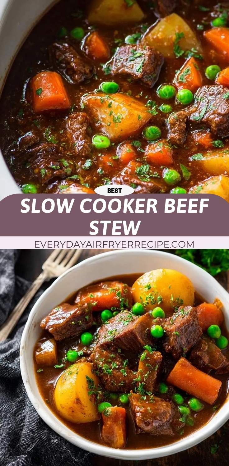 slow cooker beef stew pinterest