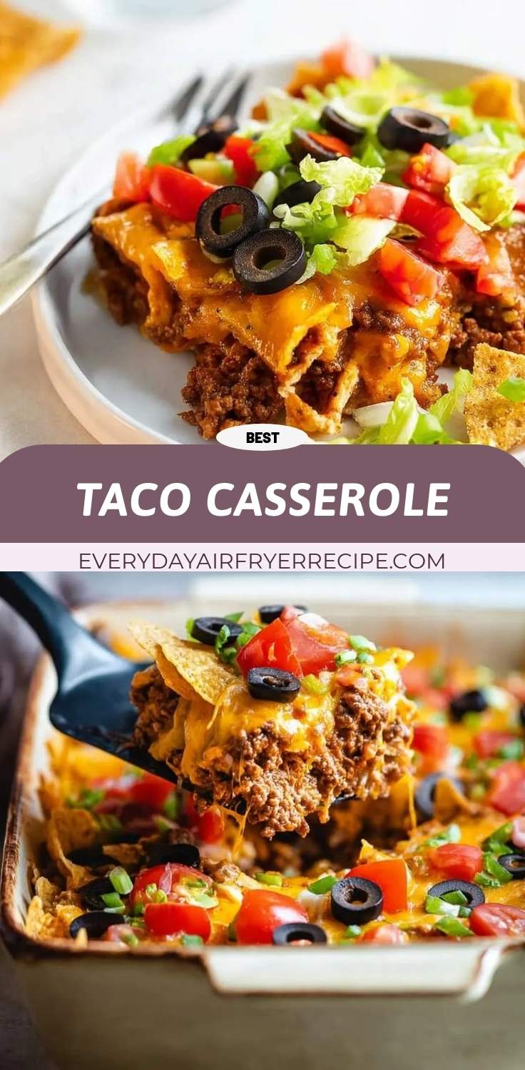 taco casserole pinterest