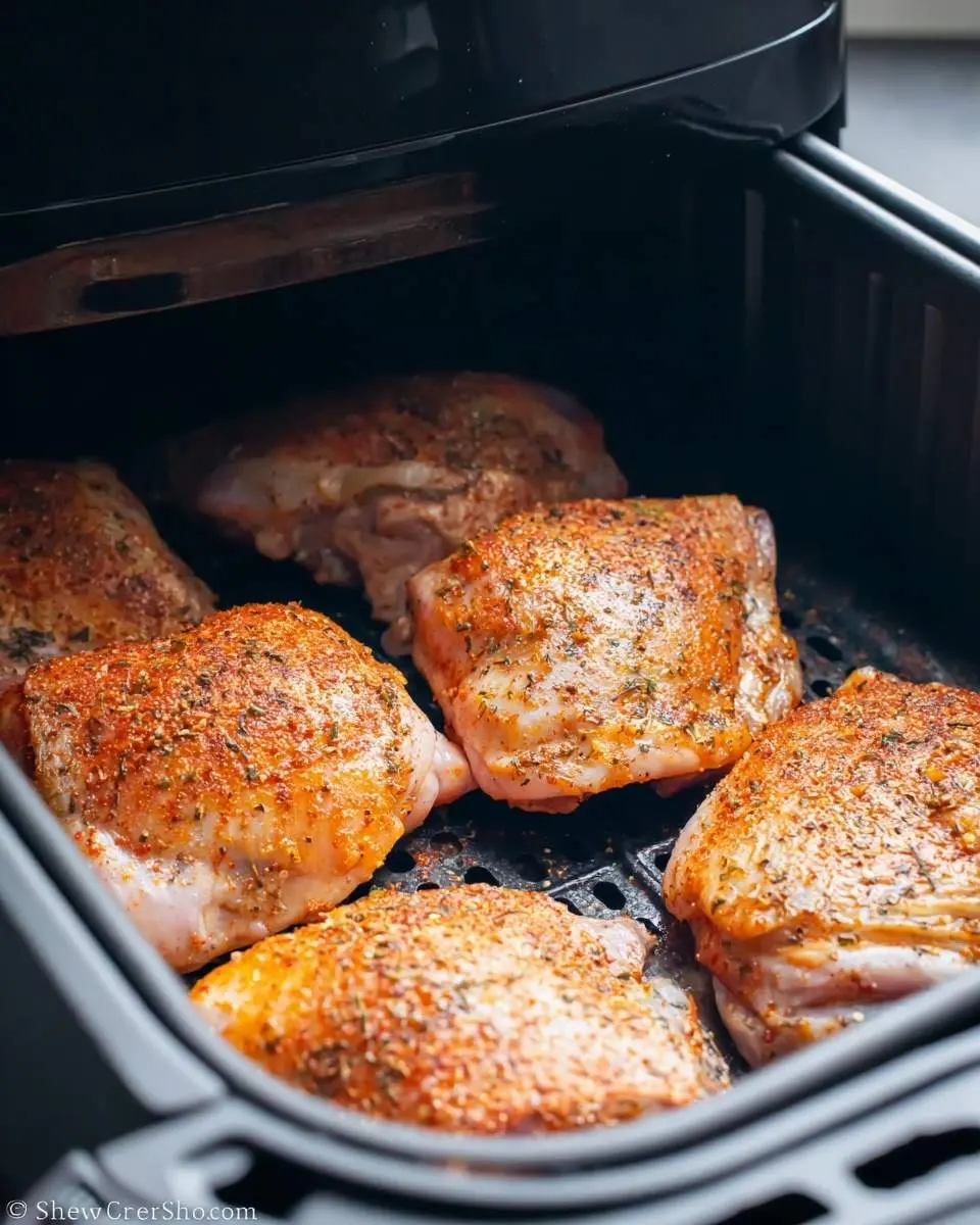 air fryer bone in chicken thighs recipe