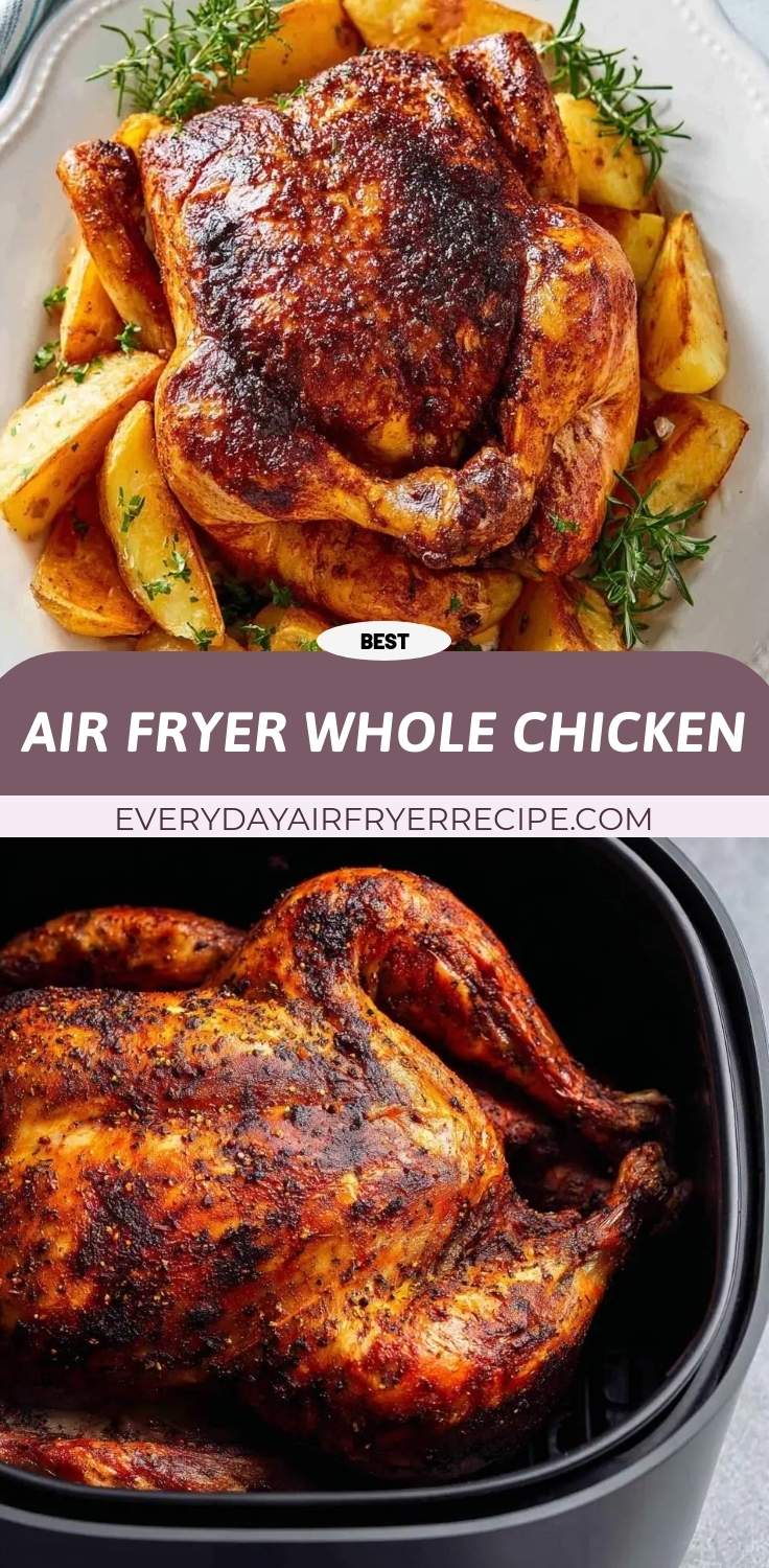 air fryer whole chicken pinterest
