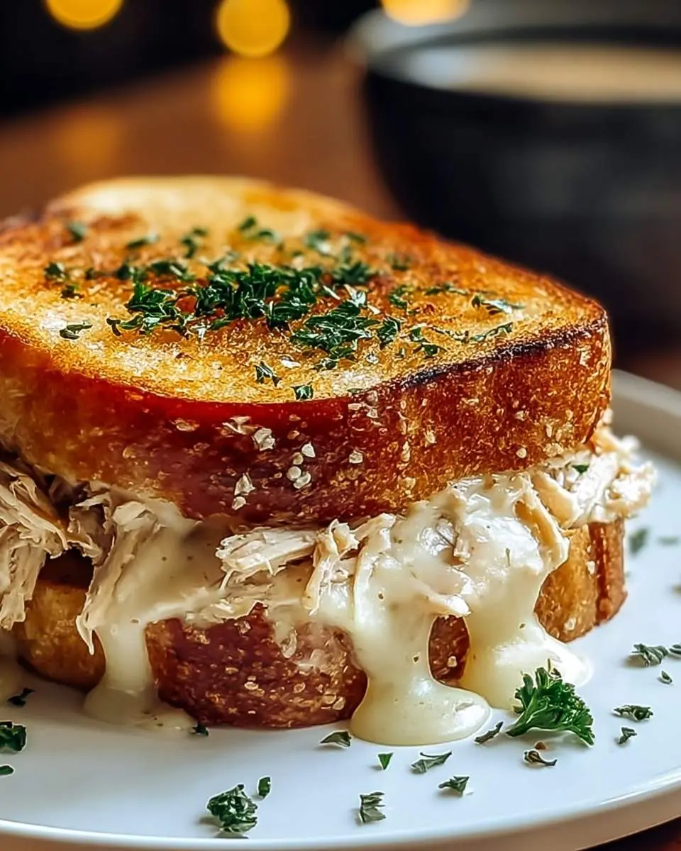 cheesy chicken garlic bread sandwich recipe
