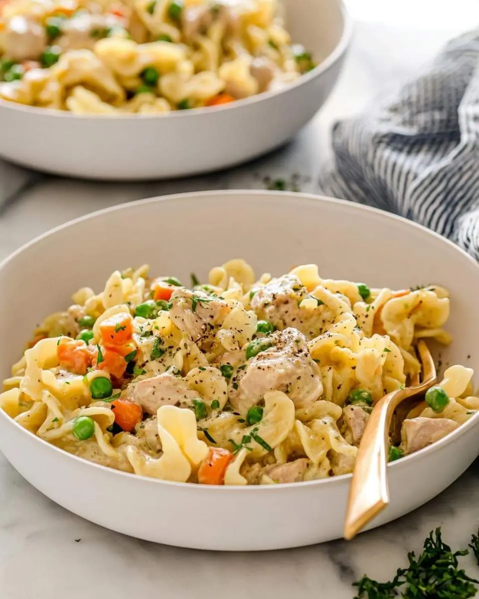 chicken pot pie pasta recipe