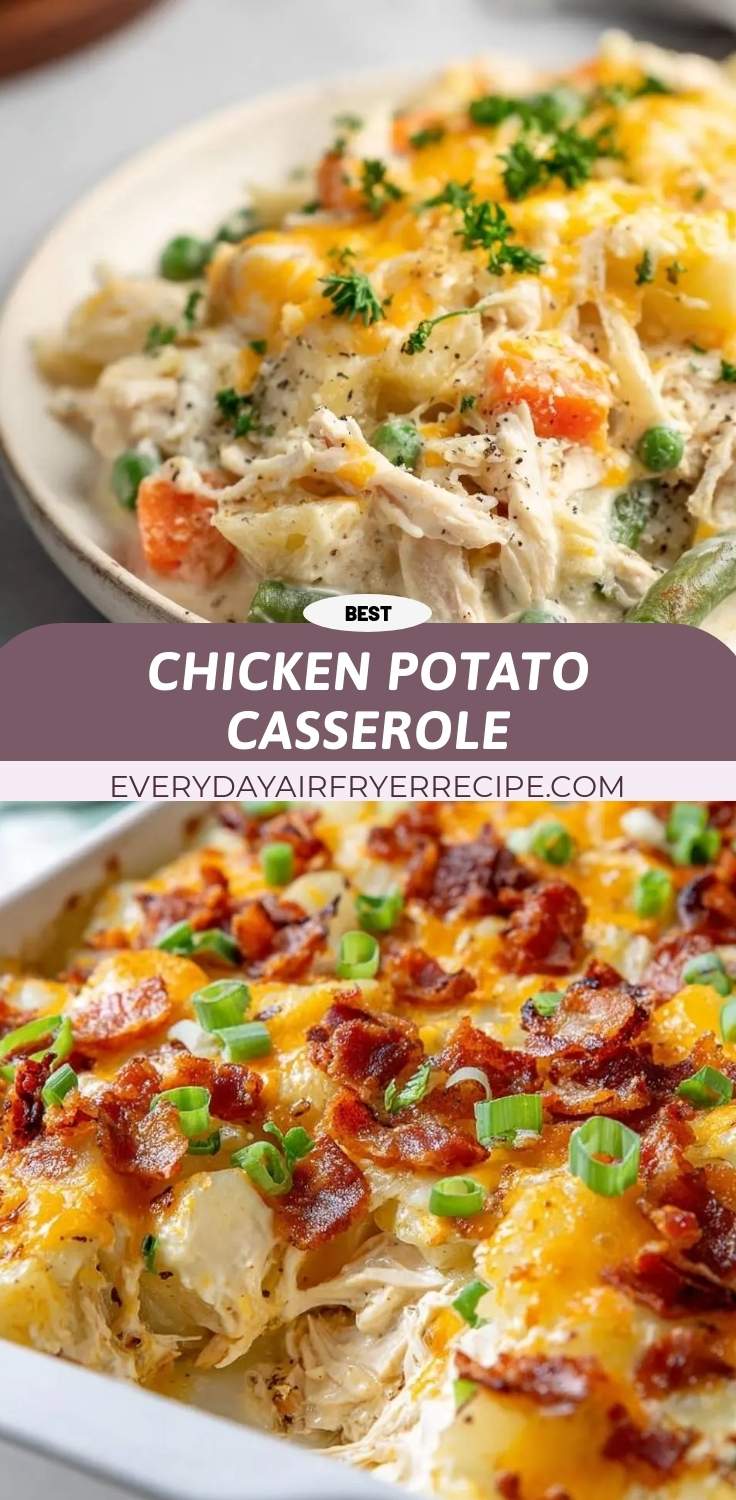 chicken potato casserole pinterest