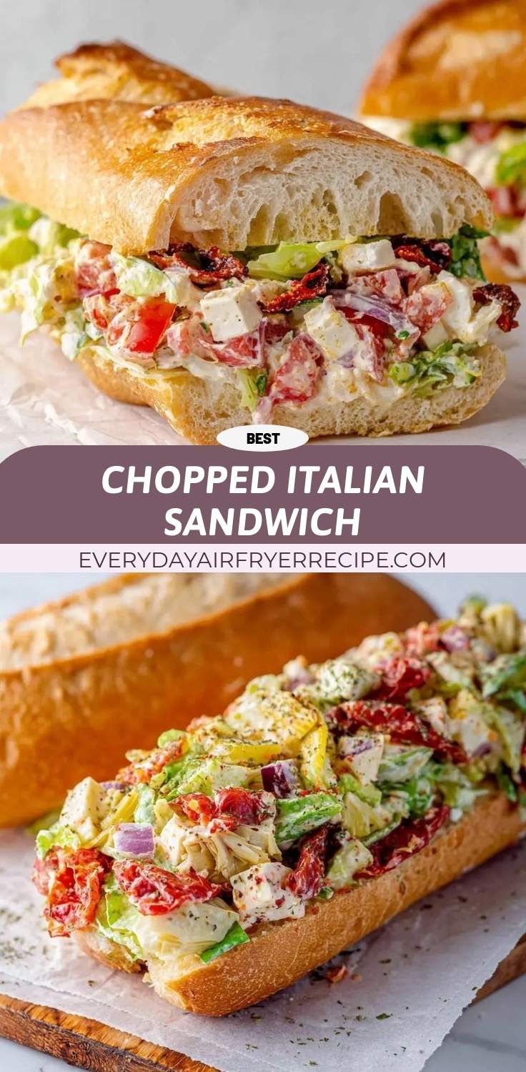 chopped italian sandwich pinterest