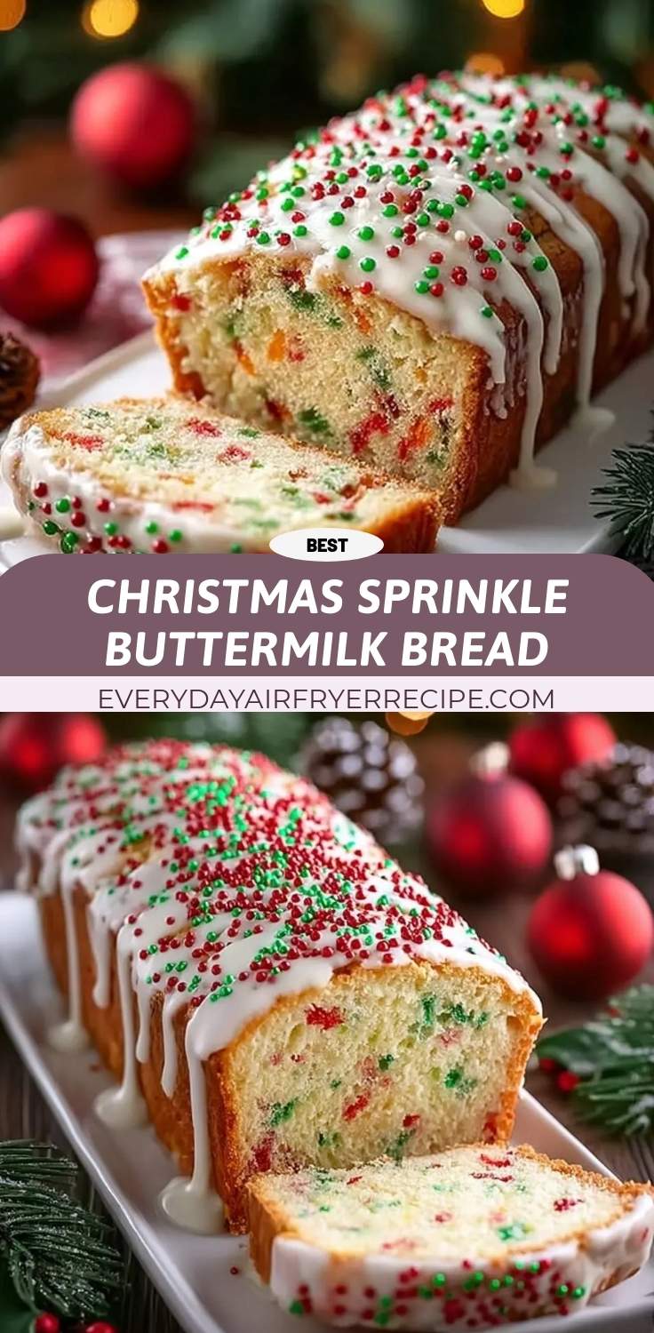 christmas sprinkle buttermilk bread pinterest