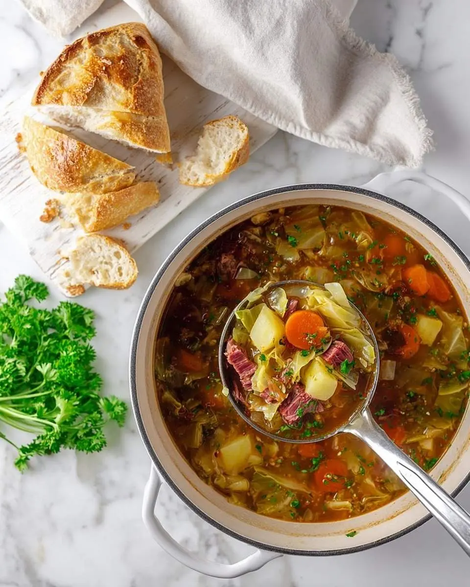 corned beef cabbage soup