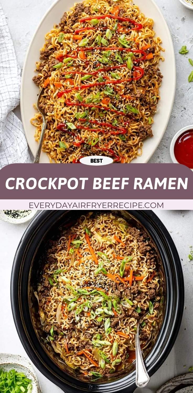 crockpot beef ramen pinterest