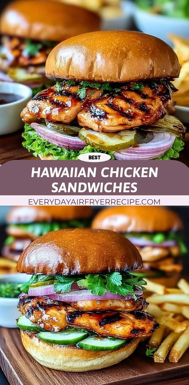 hawaiian chicken sandwiches pinterest
