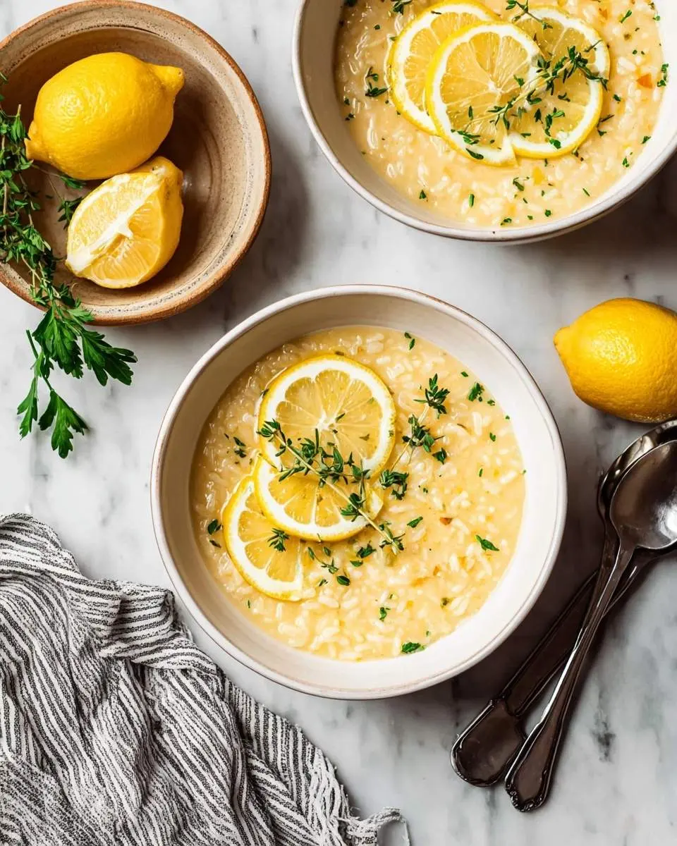lemon rice soup recipe