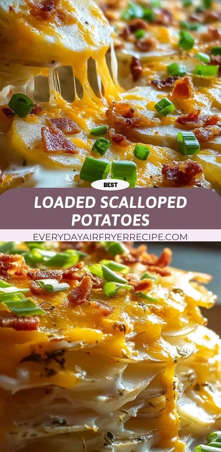 loaded scalloped potatoes pinterest