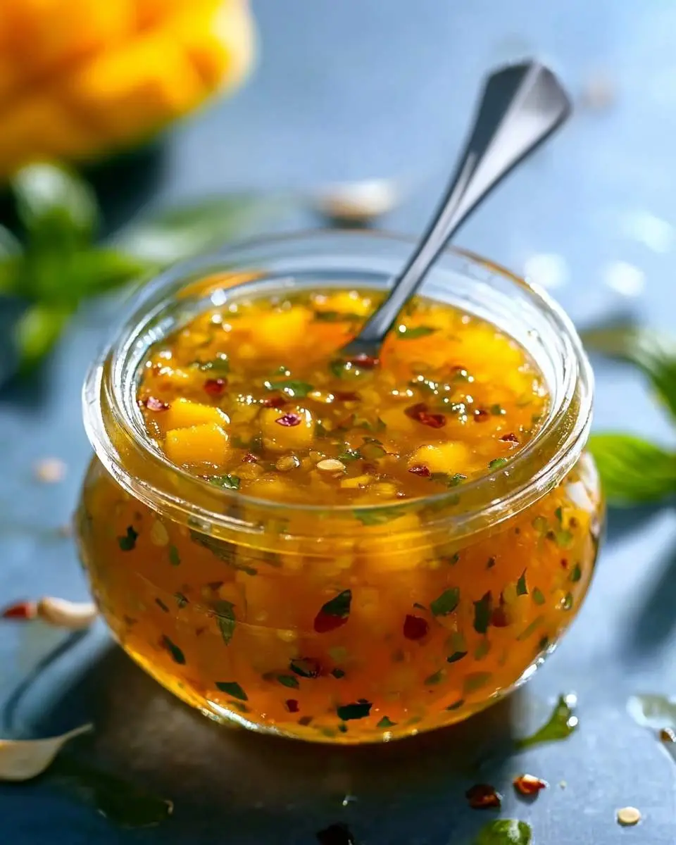 mango habanero honey garlic sauce