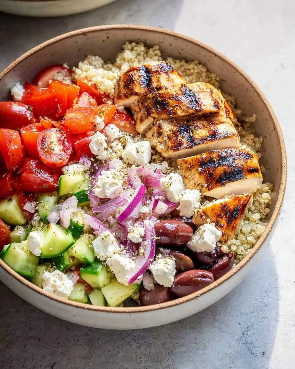 Mediterranean Chicken Bowl 25 mediterranean chicken bowl