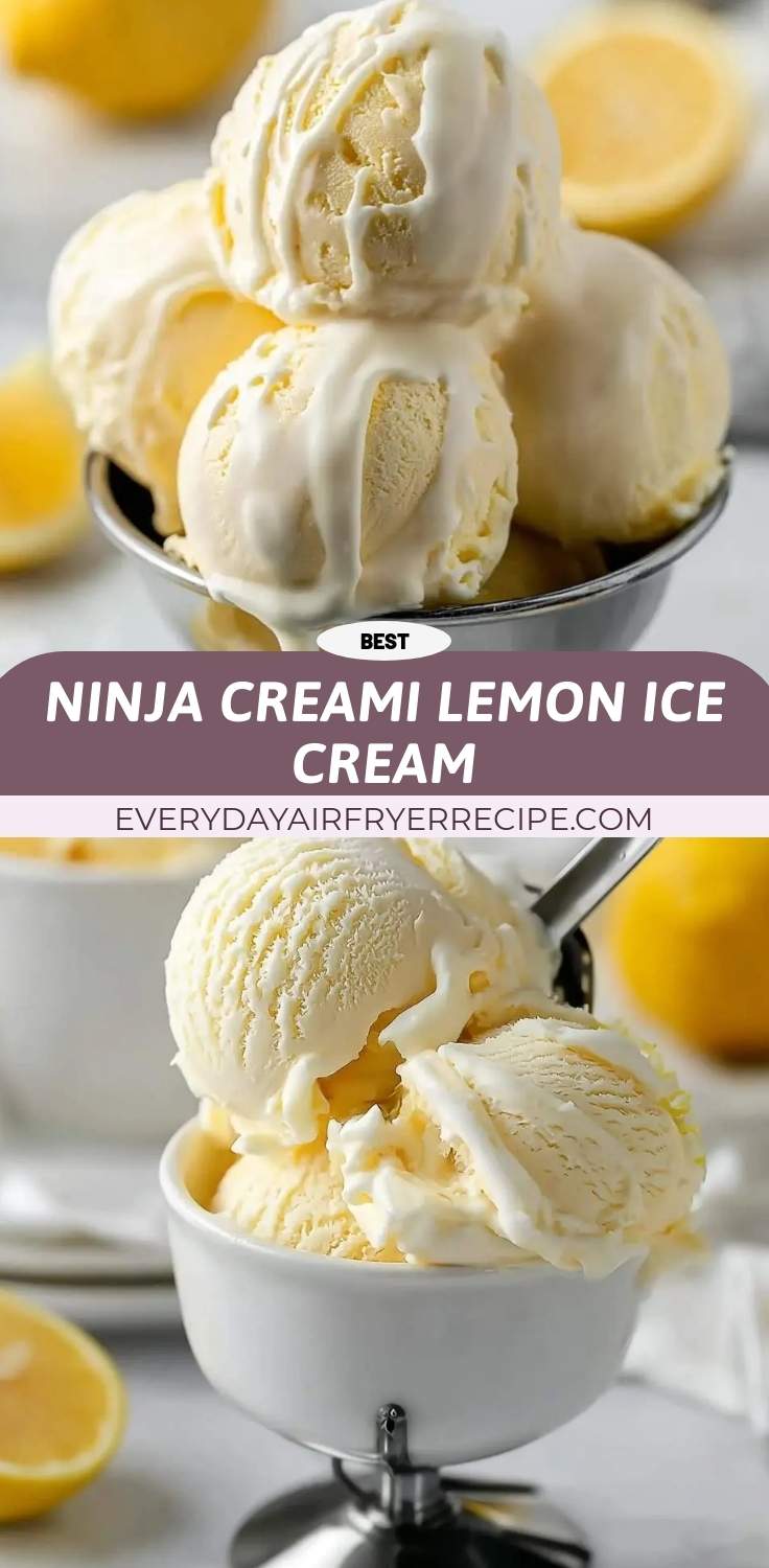 ninja creami lemon ice cream pinterest