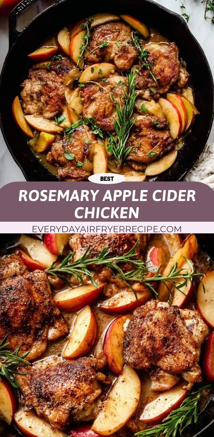 rosemary apple cider chicken pinterest