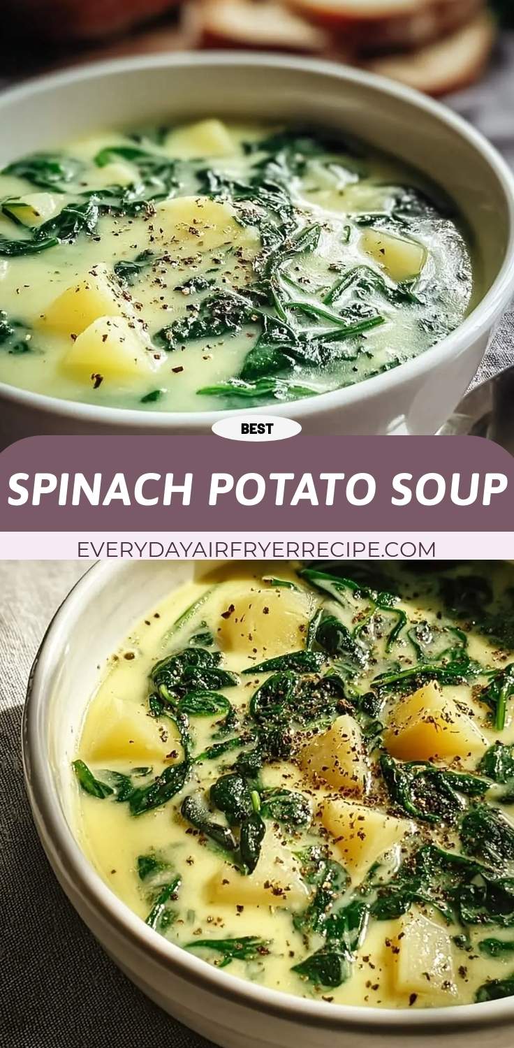 spinach potato soup pinterest